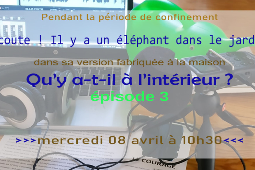 Ecoute ! Il y a un éléphant... # 08 avril 2020 - "Qu'y a-t-il à l'intéieur ?" Episode 3