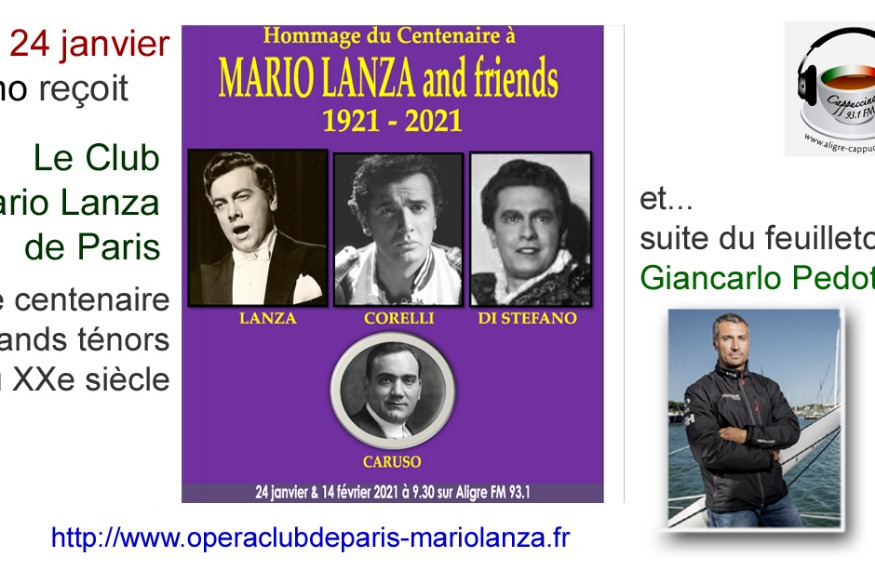 Cappuccino # 24 janvier 2021 - Invité : le Club Mario Lanza de Paris