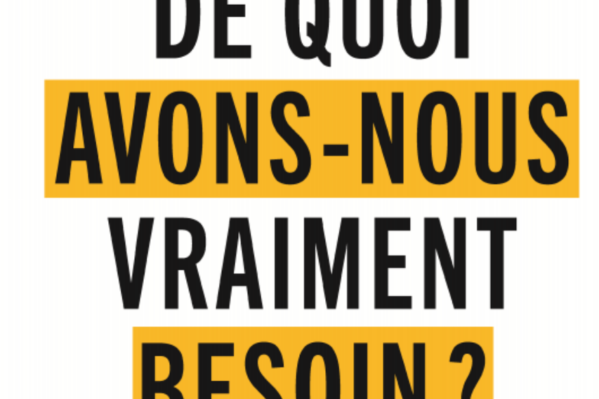 Voix contre oreille # 03 novembre 2021 - De quoi avons-nous réellement besoin ?