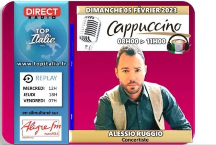 Cappuccino # 05 mars 2023 - invité Alessio Ruggio, pianiste compositeur