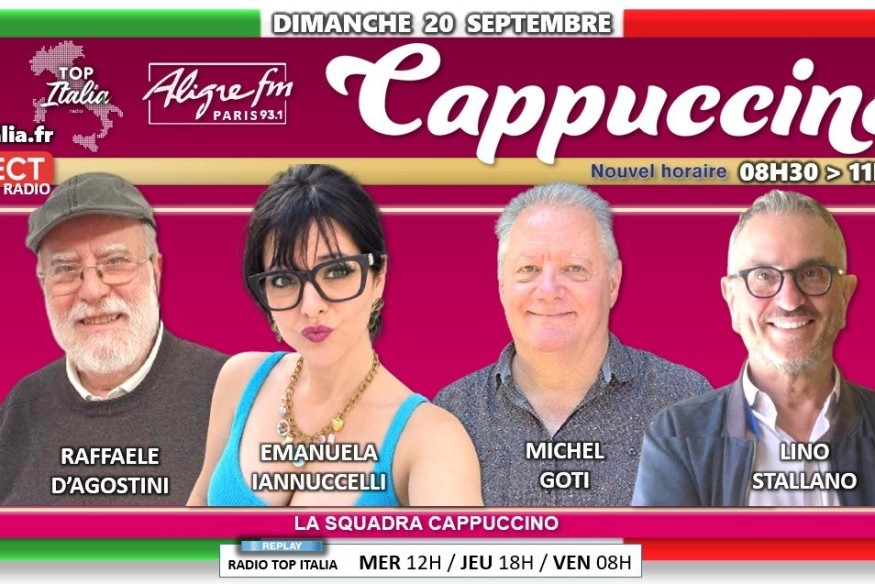 Cappuccino # 20 septembre 2026 - invitée Emanuela Iannuccelli